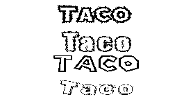 Coloriage Taco