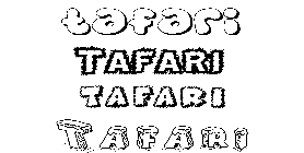 Coloriage Tafari