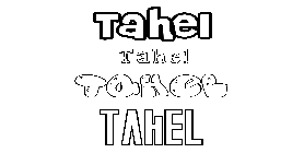 Coloriage Tahel