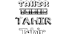 Coloriage Tahir