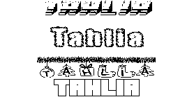 Coloriage Tahlia