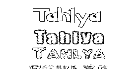 Coloriage Tahlya