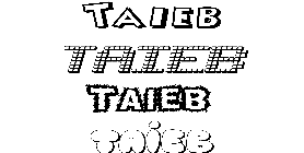 Coloriage Taieb