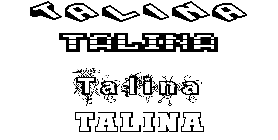 Coloriage Talina