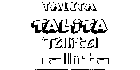 Coloriage Talita