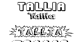 Coloriage Tallia