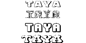 Coloriage Taya