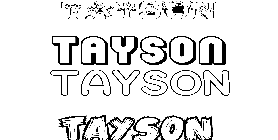 Coloriage Tayson