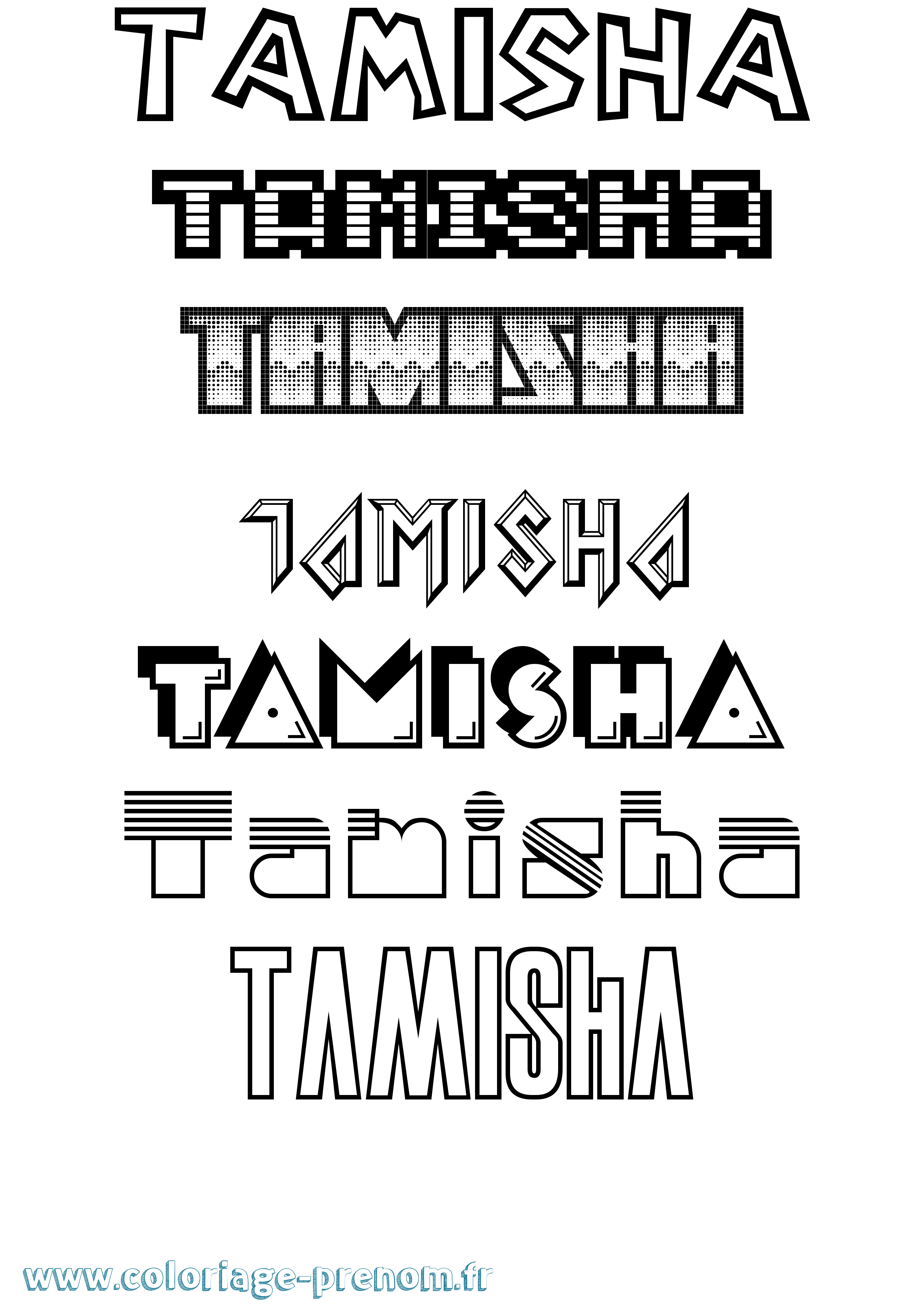 Coloriage Tamisha Jeux Vidéos Coloriage prénom Tamisha Jeux Vidéos