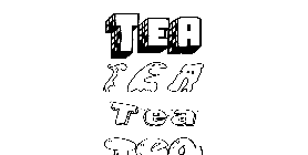 Coloriage Tea