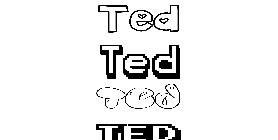 Coloriage Ted