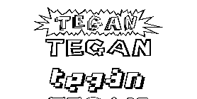 Coloriage Tegan