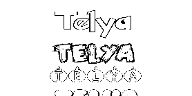 Coloriage Telya