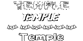 Coloriage Temple