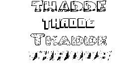 Coloriage Thadde