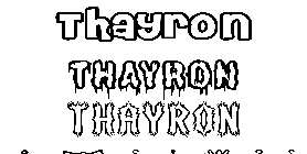 Coloriage Thayron