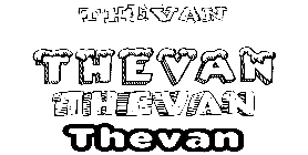 Coloriage Thevan