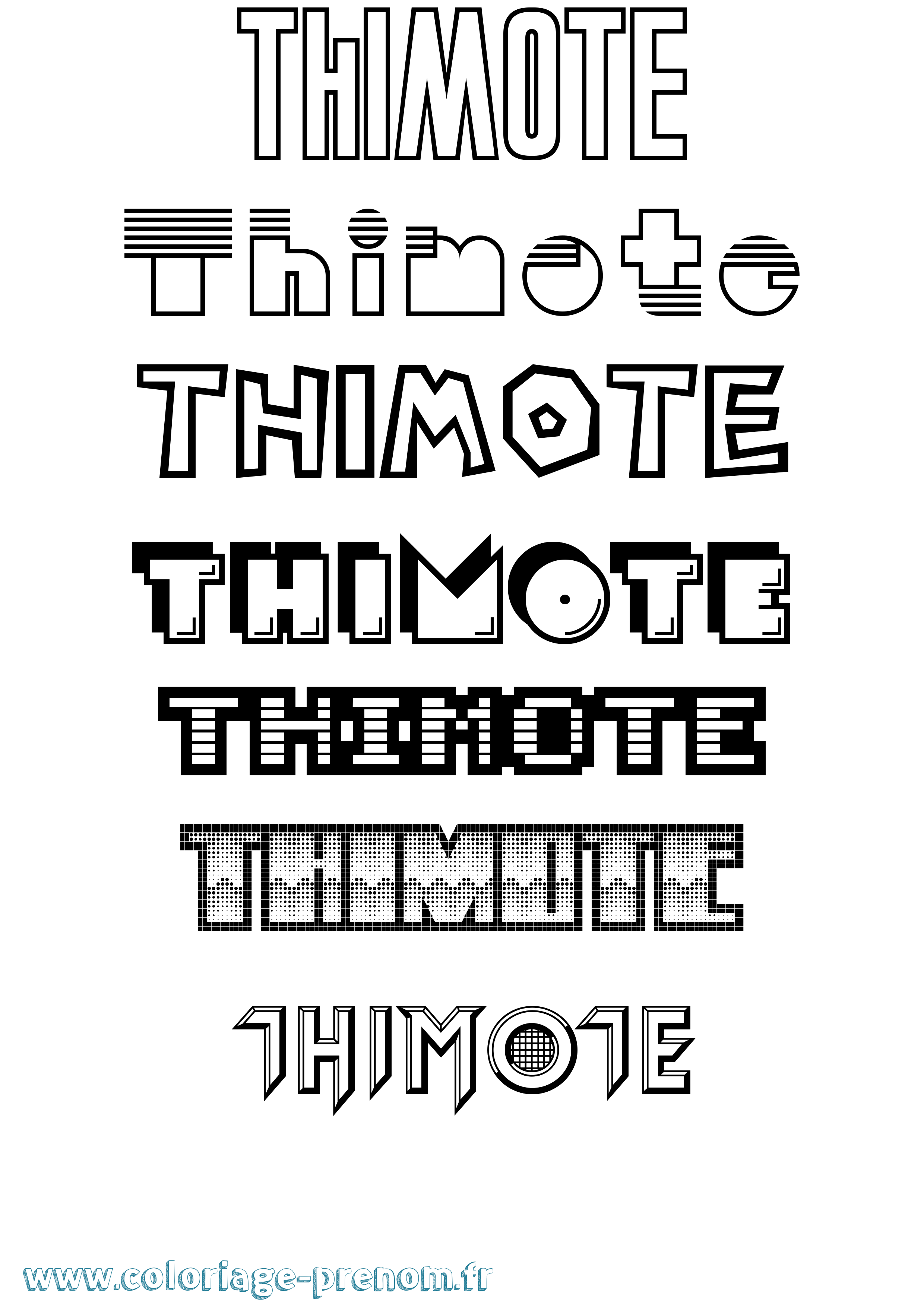 Coloriage Thimote Jeux Vidéos Coloriage prénom Thimote Jeux Vidéos