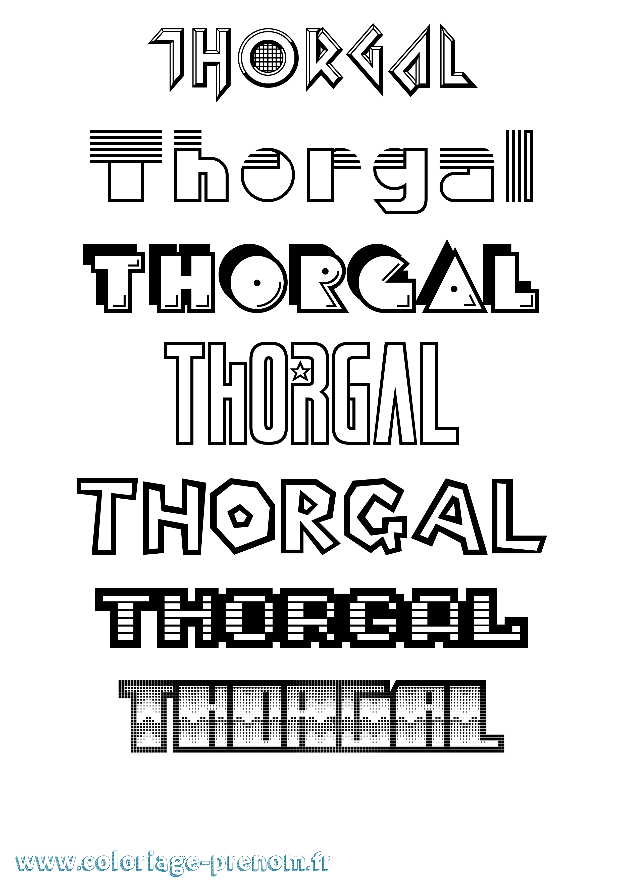 Coloriage Thorgal Jeux Vidéos Coloriage prénom Thorgal Jeux Vidéos