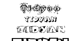 Coloriage Tidyan