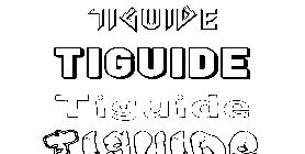 Coloriage Tiguide