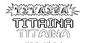 Coloriage Titaina