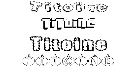 Coloriage Titoine