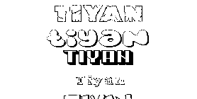 Coloriage Tiyan