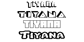 Coloriage Tiyana