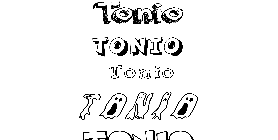 Coloriage Tonio