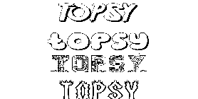 Coloriage Topsy