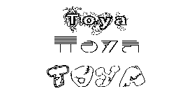 Coloriage Toya