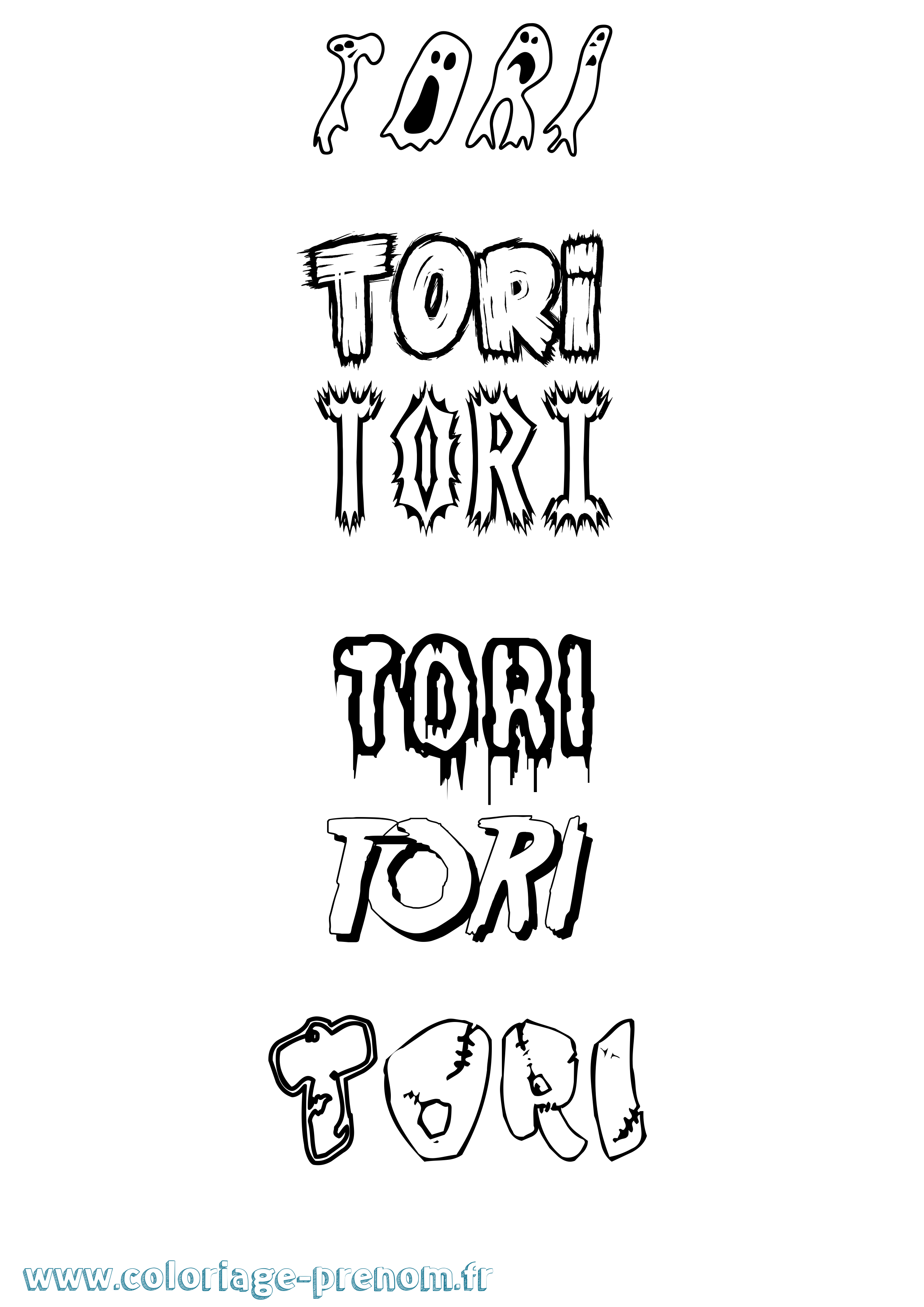 Coloriage Tori Frisson Coloriage prénom Tori Frisson