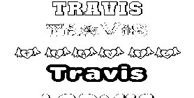 Coloriage Travis