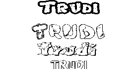 Coloriage Trudi