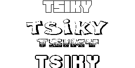 Coloriage Tsiky