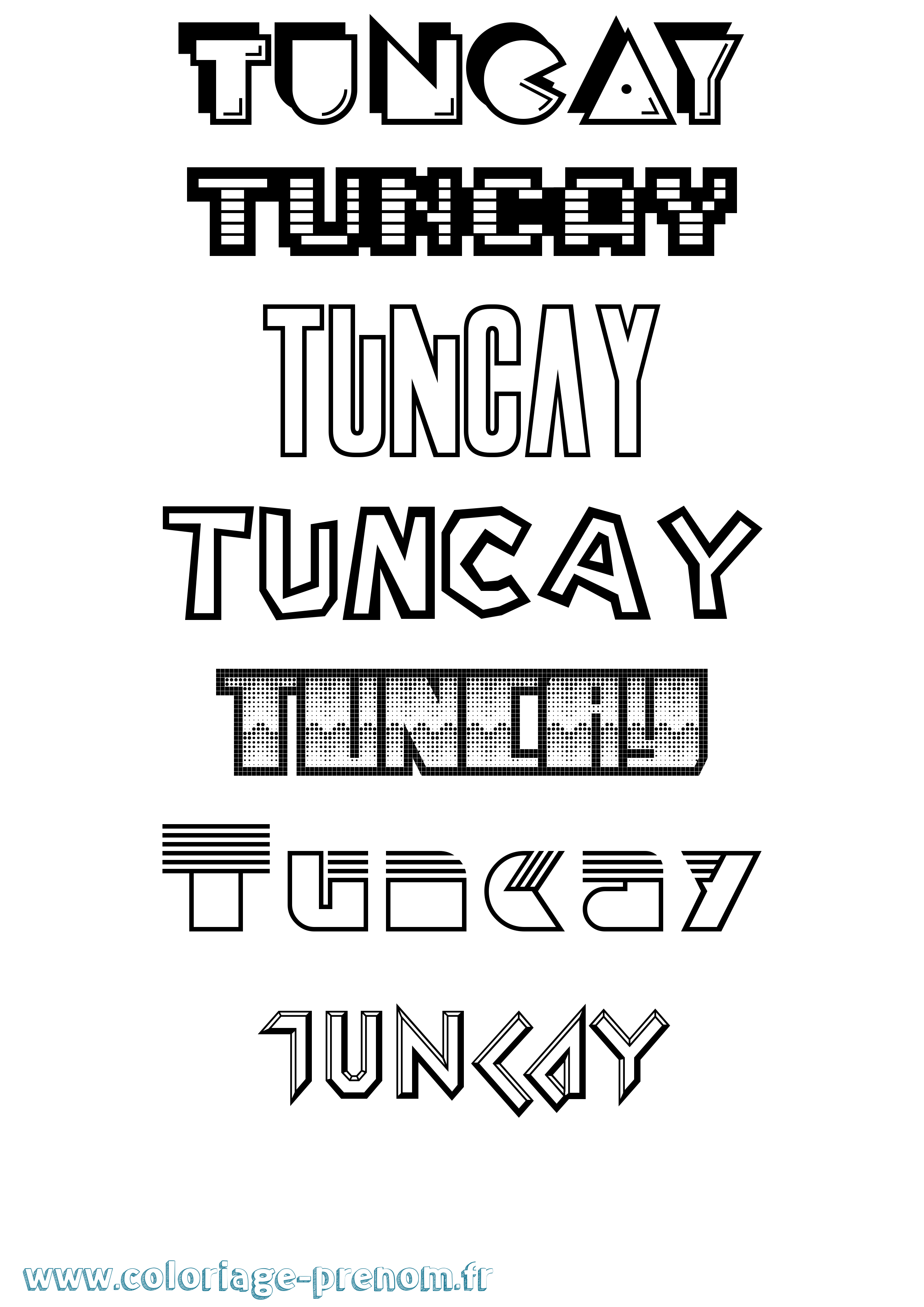 Coloriage Tuncay Jeux Vidéos Coloriage prénom Tuncay Jeux Vidéos