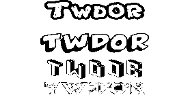 Coloriage Twdor