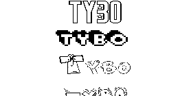 Coloriage Tybo
