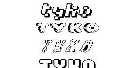 Coloriage Tyko