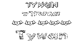 Coloriage Tywan