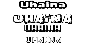 Coloriage Uhaina