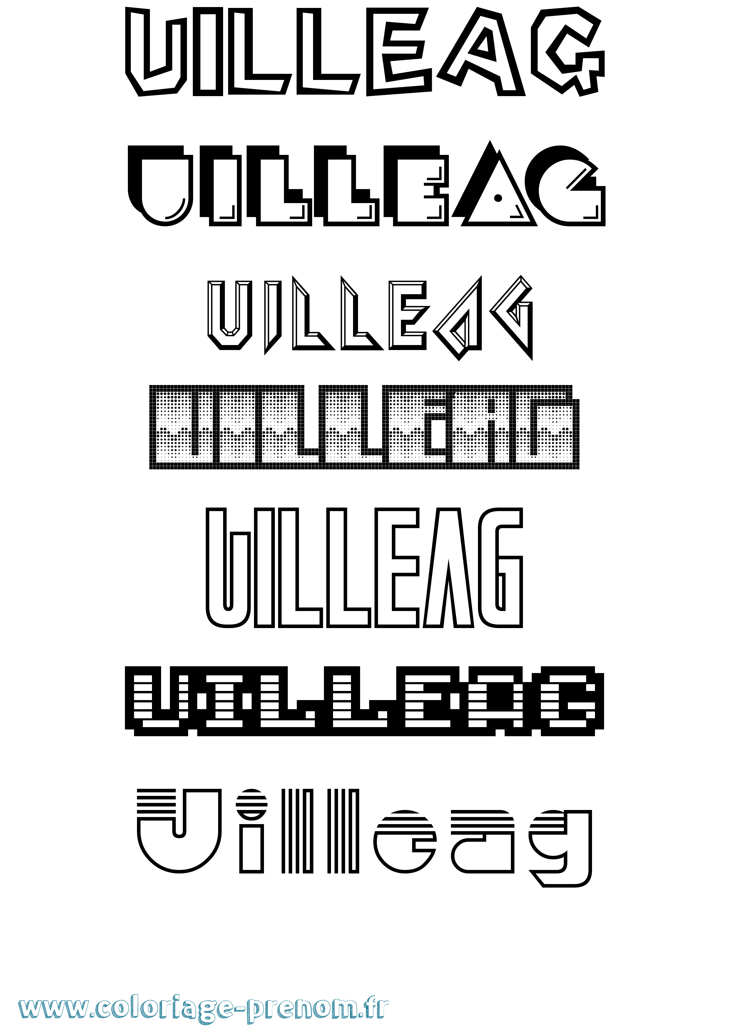 Coloriage Uilleag Jeux Vidéos Coloriage prénom Uilleag Jeux Vidéos