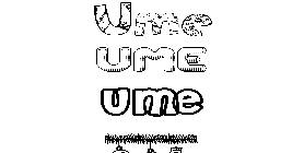 Coloriage Ume