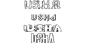 Coloriage Usha