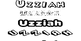 Coloriage Uzziah