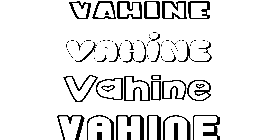 Coloriage Vahine