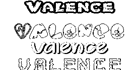 Coloriage Valence