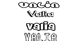 Coloriage Valia