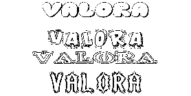 Coloriage Valora